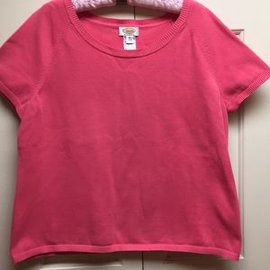Short sleeve pullover sweater